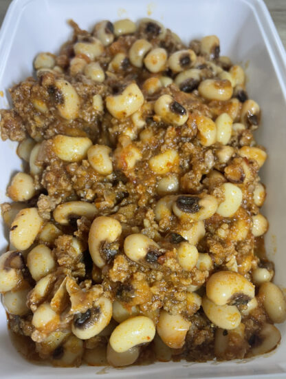 Kıymalı Borulce (Minced Meat with Black-Eyed Peas)