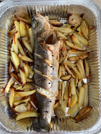 Fırında Levrek (Oven Baked Sea Bass)