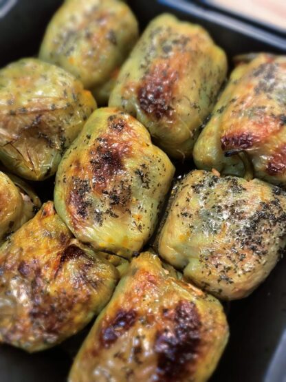 Firin Biber Dolma (Oven Baked Stuffed Peppers)